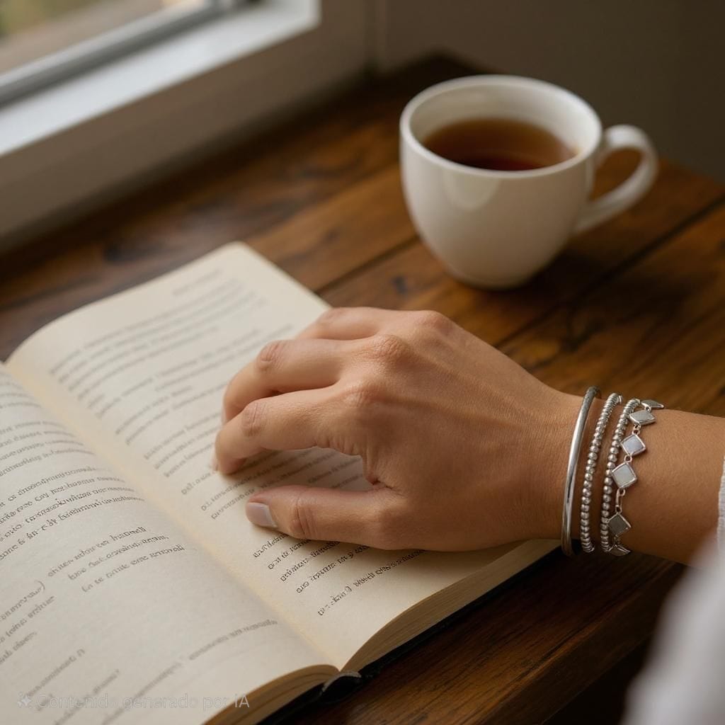 pulsera libro cafe